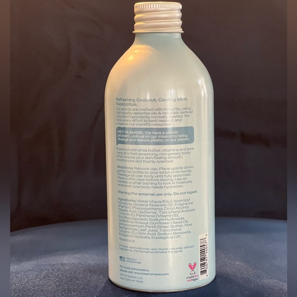 COPY - HEY HUMANS BODY LOTION COCONUT MINT - 14 FL OZ - - Picture 2 of 2